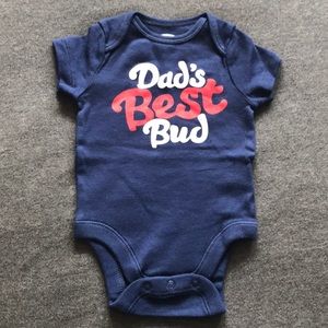 Dark blue graphic onesie